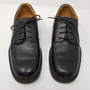 Bill Blass Black Leather Oxford 7 D Shoes